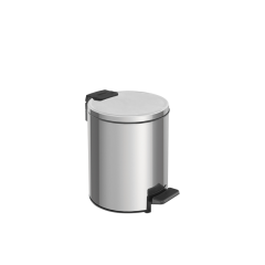 Lixeira Com Pedal Loop Em Aço Inox Polido Com Balde Interno 3l - Tramontina - 94547/003