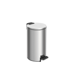 Lixeira Com Pedal Loop Em Aço Inox Polido Com Balde Interno 5l - Tramontina - 94547/005