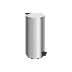 Lixeira Com Pedal Loop Em Aço Inox Polido Com Balde Interno 30l - Tramontina - 94547/030