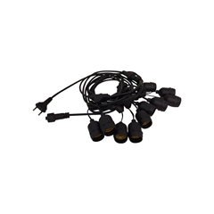 Cordão De Led 10 E27 Ip65 Preto - Ourolux - 18100