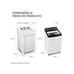 Lavadora De Roupas Wave 12kg Branca 220v - Midea - Mav04w120/Wkbr05