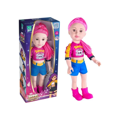 Boneca Sweet Pop Com Cabelo Rosa - Super Toys - 675