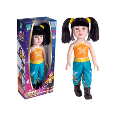 Boneca Sweet Pop Com Cabelo Preto - Super Toys - 698