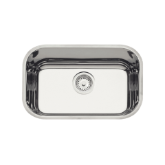 Cuba De Embutir Lavínia Em Aço Inox Alto Brilho Com Válvula 47x30cm - Tramontina - 94022/207